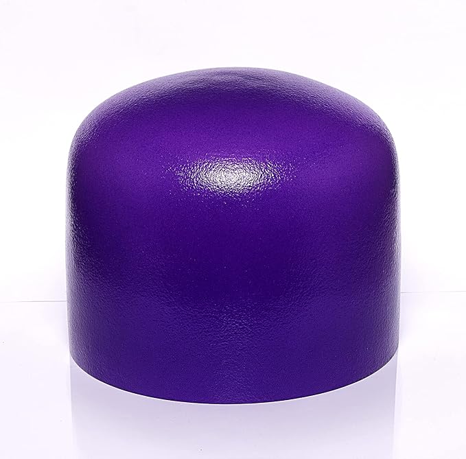 TERRITORY B Note Crown Chakra Purple Colored Quartz Frosted Crystal Singing Bowl 8 inch - Bloomnest