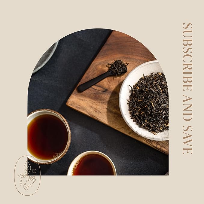 Rishi Tea Golden Yunnan Black Tea - Organic, Loose Leaf Tea, Smooth & Rich Ancient Chinese Tea, Energizing & Caffeinated - 16 Ounces, 56+ Servings - Bloomnest
