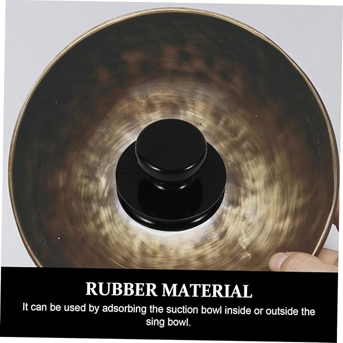 1pc Suction Bowl Sound Bowl Supply Buddhist Bowl Lifter Unique Suction Tool Lifting Handle for Sound Bowl Lifting Handle Singing Bowl Accessory Rubber Portable Cup - Bloomnest