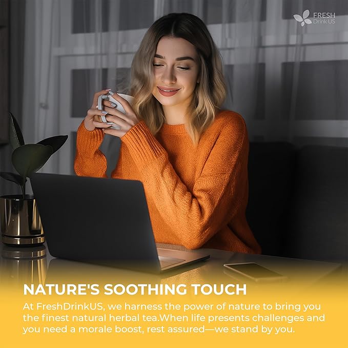 FreshDrinkUS, Chamomile Mint Tea Bags | 135 Count | Refreshing Herbal Blend of Chamomile Flower, Peppermint, Lemon Balm & other herbs β Smooth Floral & Minty Flavor β Premium Quality, Caffeine-Free - Bloomnest