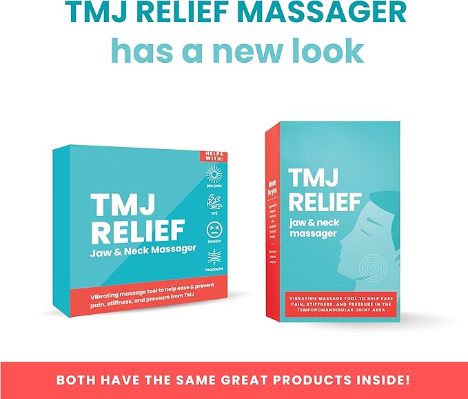 TMJ Relief - Calming Vibration for Pain Relief - Soothe Tension in Neck, Jaw, and Face - Best Ergonomic Massage Tools for Facial & Tooth Pain - Waterproof, Soft Silicone Design for Men & Women LaVie