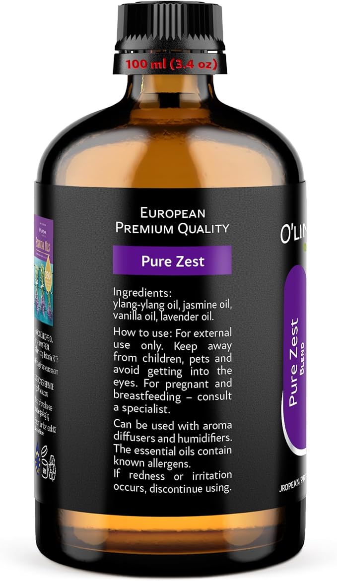 Pure Zest Love Essential Oil Blend - Natural Aromatherapy Candle Making Blend with Lavender, Jasmine, Vanilla, Ylang Ylang - Love Potion Essential Oil for Romantic Room Essentials and Scent Diffuser - Bloomnest