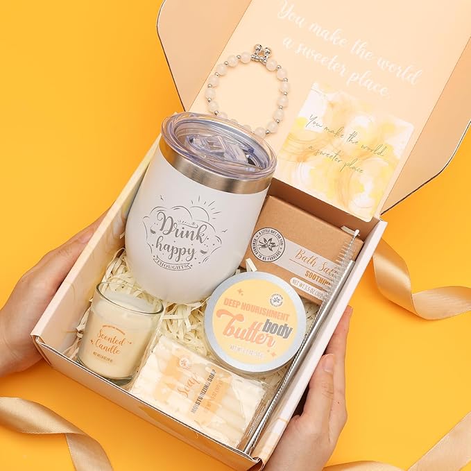 Gifts for Women BODY & EARTH Birthday Gift Sets, Vanilla Bath Set Spa Gifts for Women, 6pcs Womens Gift Vanilla Spa Kit for Christmas - Bloomnest