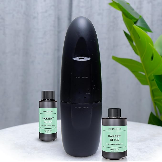 Scent Better Bakery Bliss Aroma Essential Oil Blend: an Aromatherapy Blend of Almond, Cherries, and a hint of Pistachio with for Ultrasonic Diffusers & Nebulizers (2 Fl Oz, 60 mL) - Bloomnest