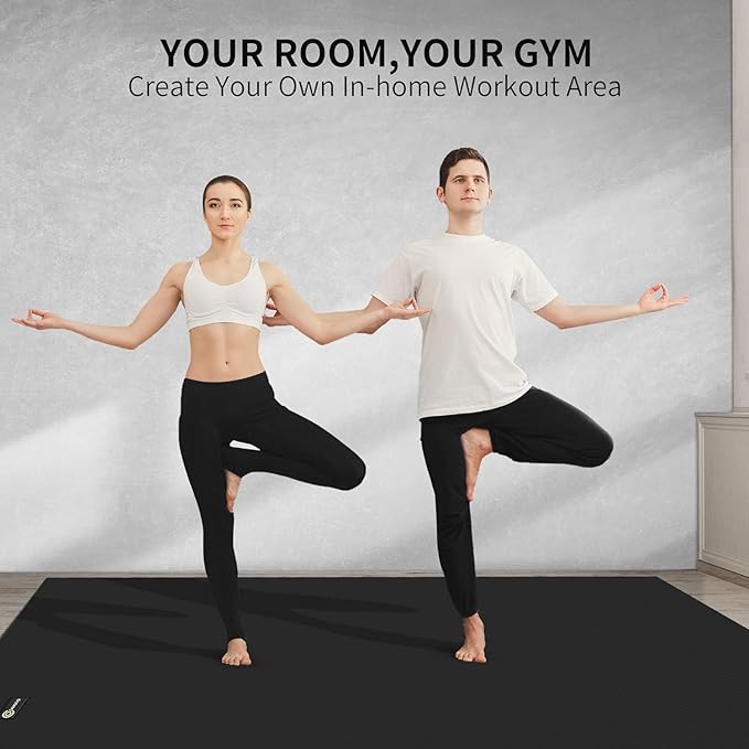 CAMBIVO Yoga Mat for Women and Men, Extra Long and Wide Exercise Mat(72"x48"/84"x30"), Large Non Slip Workout Mat for Yoga, Pilates, Fitness, Barefoot Workouts, Home Gym Studio - Bloomnest