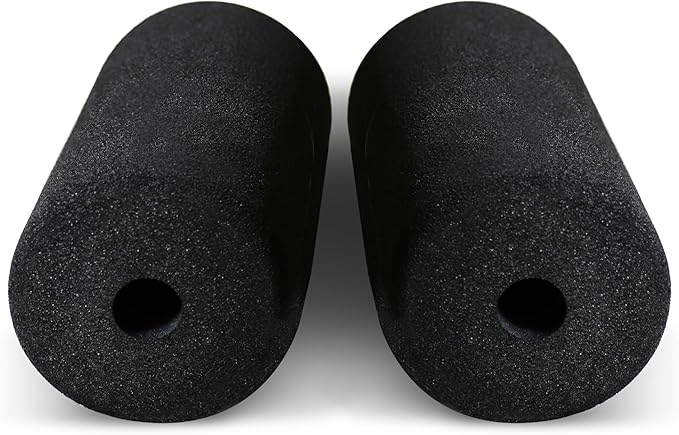 WF Athletic Supply Foam Foot Pads, Foam Roller for Gym Exercise Machines Equipment Replacements, Roller Pad for Leg Extension, PEC Deck Pads for Weight Bench, Sold by Pair (12β x 4β OD x 0.875β ID) - Bloomnest