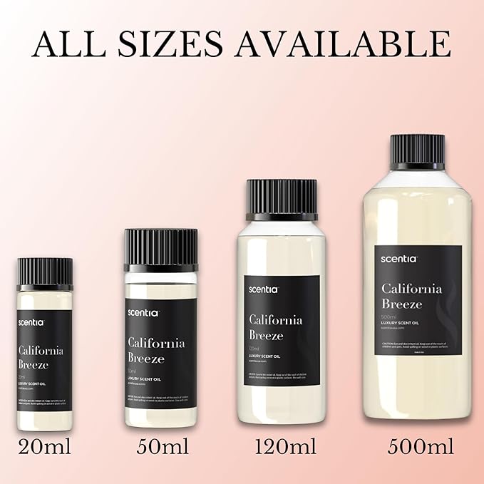 Scentia Hotel Diffuser Oil Inspired by The Delano Beach Club Hotel Scent - 20 mL 0.67 fl oz - Essential Oil Blend Orange, Green Tea & Jasmine for Aromatherapy Diffusers - California Breeze - Bloomnest