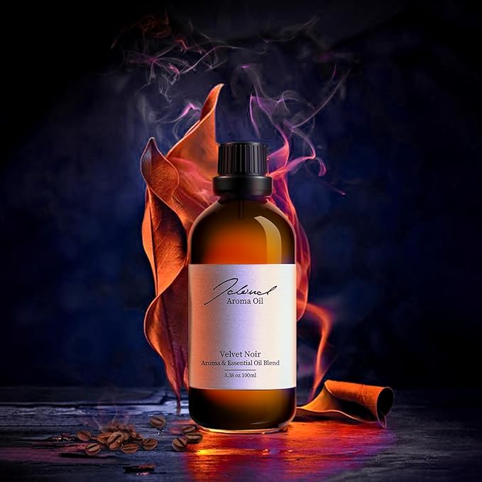 JCLOUD Velvet Noir Essential Oil for Scent Air Machine | Home Luxury and Hotel Scents for Diffuser - Pure Aromatherapy Diffuser Oil with Blackcurrant, Jasmine and Musk - 100mL JCLOUD