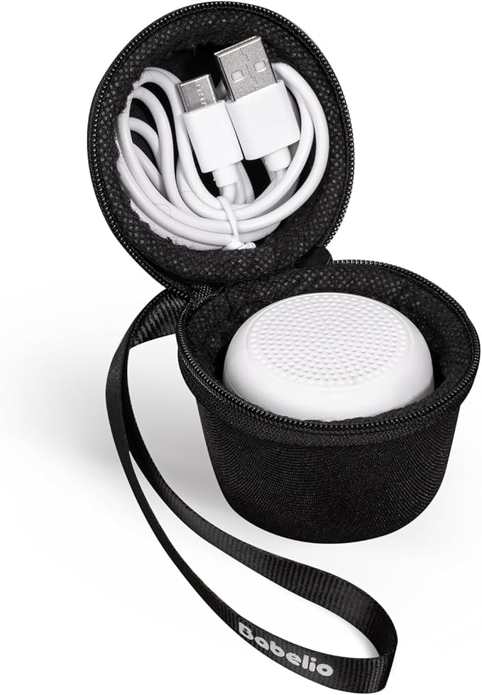Babelio Portable Travel Case for Babelio Pocket Mini White Noise Machine, Double Stitch Zipper - Perfect for Traveling (CASE ONLY - Textile Black) - Bloomnest