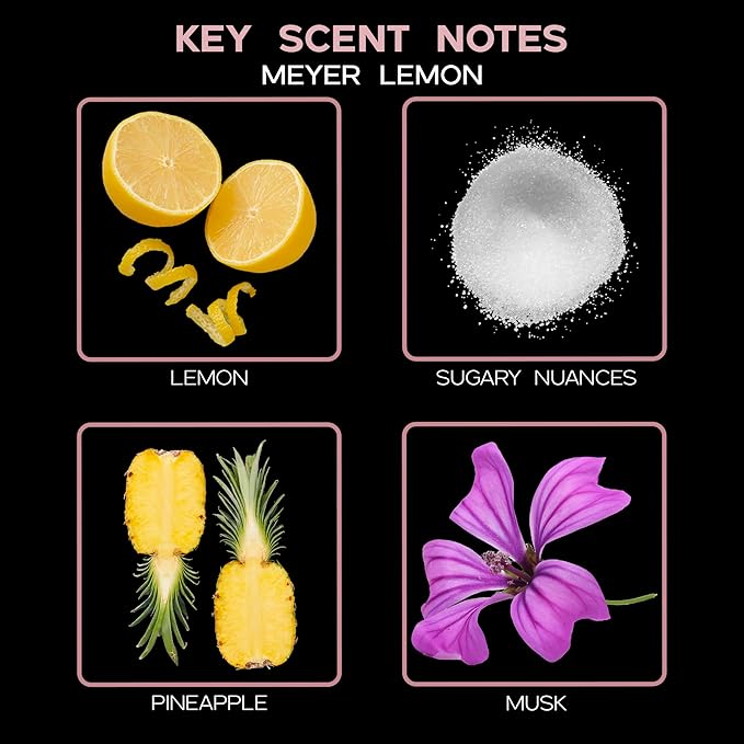 LOVSPA Meyer Lemon Diffuser Oil - Luxury Essential Oils for Diffuser Refill & Air Freshener Room Spray - Long-Lasting & Natural Home Fragrance, Scented Oil for Diffusers, USA Made, 4oz - Bloomnest