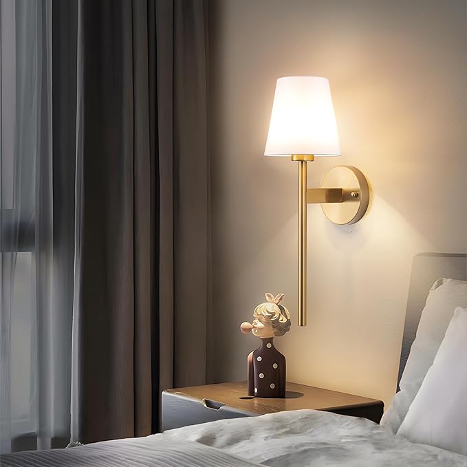 Battery Operated Wall Sconces Set Of 2, Wireless Battery Wall Light With 10000mAh RGB Rechargeable Magnetic Bulb, Rechargeable Wall Sconce With Remote Control For Bedroom, No Electrician Required - Bloomnest