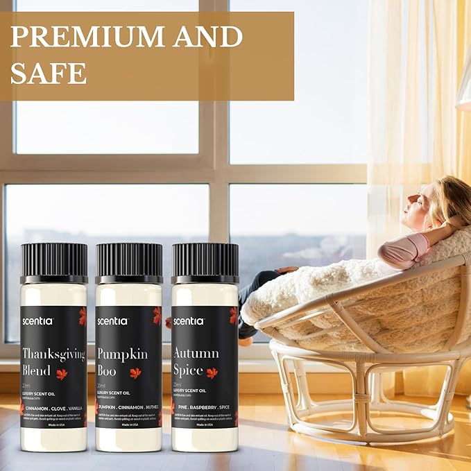 Christmas Fragrance Oil Set – Winter Essential Oils for Diffusers & Candle Making – Pine Frost, Gingerbread Bliss & Crimson Harmony – Holiday Gift Set – Made in USA – 3×20ml (2.03 fl oz) - Bloomnest