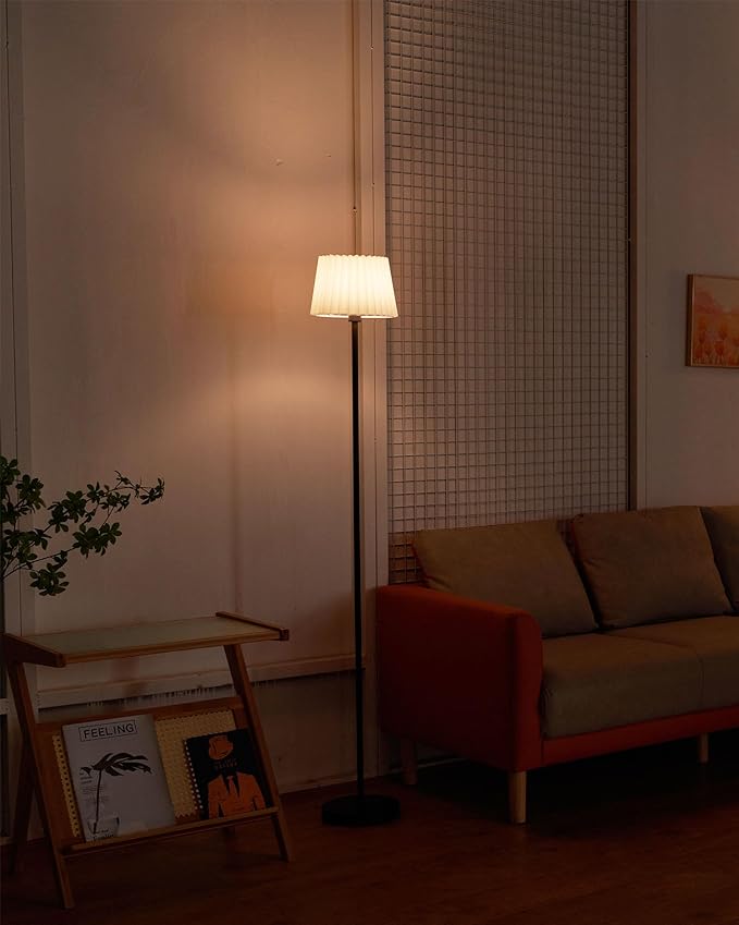 UMEXUS Cordless Rechargeable Floor Lamp for Bedroom, 57" Battery Operated Dimmable Floor Lamp, Small Corner Standing Light with Remote & Timer Portable Bedside Outdoor Patio Kids Room Ambient Lighting - Bloomnest