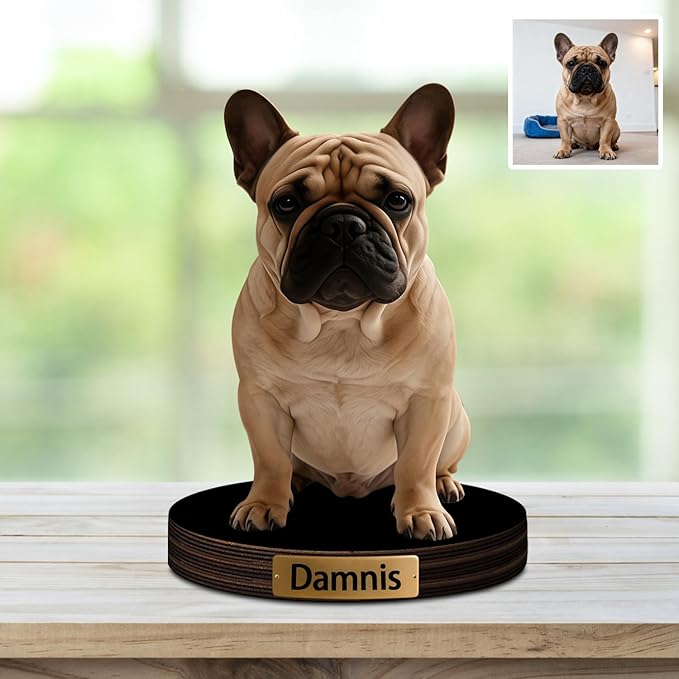 Personalized Photorealistic Rendering Family-Themed Figurines Cartoon Photo Style Desk Decor Plaque Figurine, Custom Cartoon Photo Picture Portrait Frame Sculpture Desk Sign Decoration Gift for family - Bloomnest