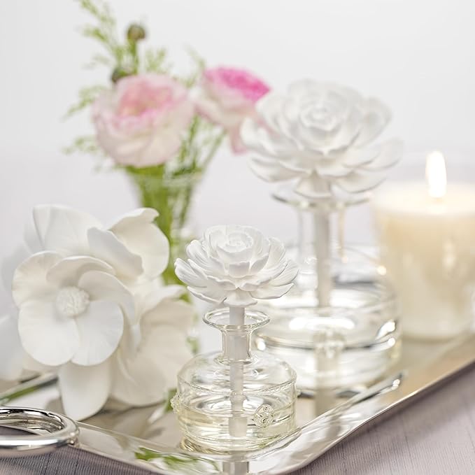 Zodax - Grand Casablanca Mini Porcelain Diffuser - Peony - Bloomnest