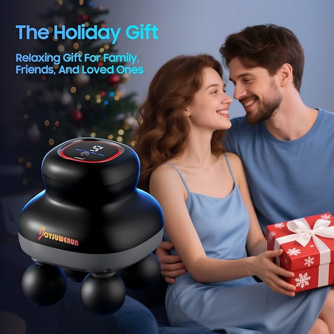 Massage Gun – Electric Body Massager with 4 Heads, Handheld Percussion Muscle Massager, Deep Tissue Back Massager for Muscle Relaxation, Powerful Full Body Electric Massager Tool for Men and Women - Bloomnest
