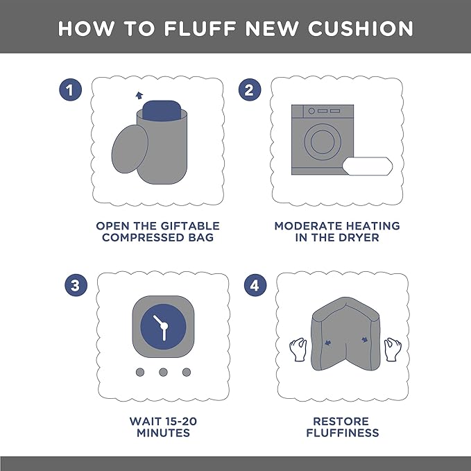 Codi INNA Floor Pillow, Cute Cushions Sitting for Adults - Square Tufted Chenille Pillows Seat for Meditation, Living Room, Reading Nook, Charcoal