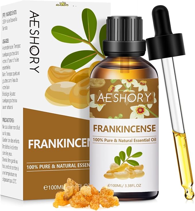 Frankincense Essential Oils 3.38FL.OZ - Aromatherapy Essential Oils for Diffusers for Home, Frankincense Scented Oils for Massage, Soap Candle Making Scents - 100ML - Bloomnest