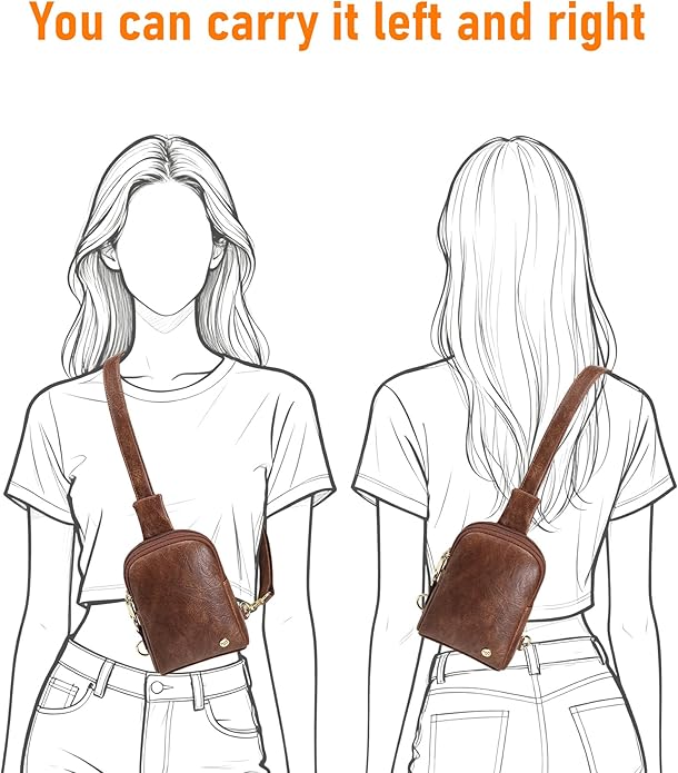 INICAT Small Sling Bag for Women Everyday & Travel Crossbody Bags Lightweight Cross Body Purses Vegan Leather - Bloomnest