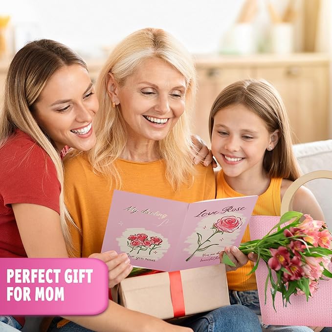 Spa Luxetique Gift Baskets for Women, Mothers Day Gifts for Mom, 11pcs Rose Sets, Relaxing Bath Sets for Women, Christmas Gifts for Her - Bloomnest