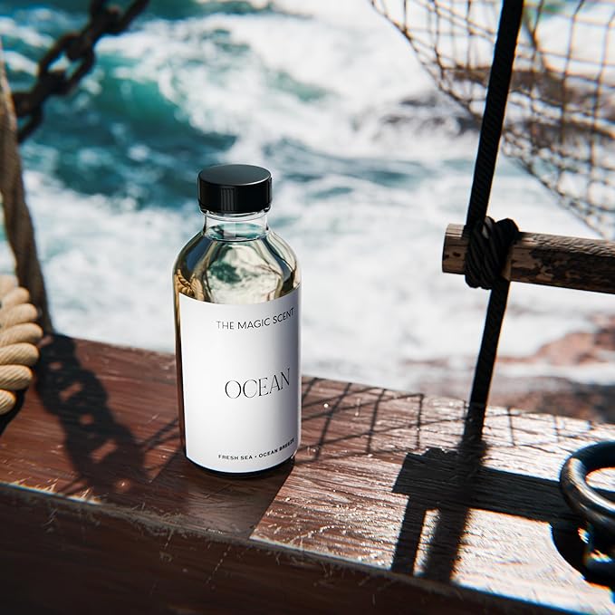 The Magic Scent Ocean Diffuser Oil - Hotel & Home Luxury Scents Inspired by Bali - Oil Scents for Home Designed for Use in All Diffusers - 4 fl oz, 120 mL - Bloomnest