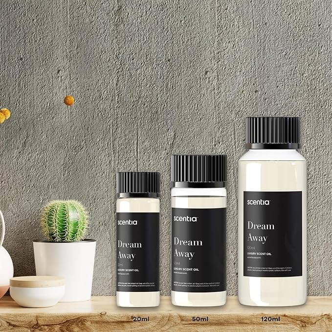 Scentia Fragrance Oil Blend, Inspired by Iconic Perfume,Home Luxury Scents, Essential Oil Blend for Aromatherapy Diffusers, Humidifiers & Candle Making -Dream Away- 50ml, 1.69 Fl Oz, Mothers Day Gift Scentia