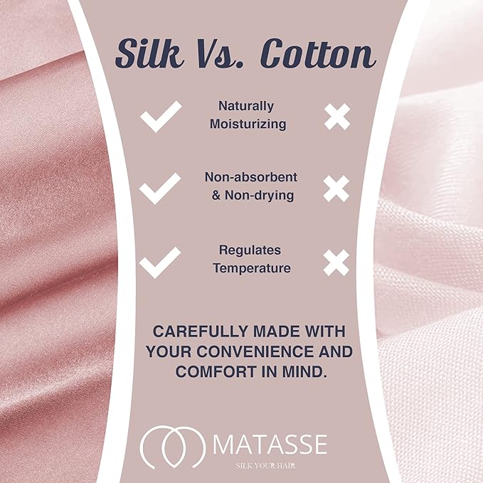 MATASSE Silk Eye Mask for Sleeping with Adjustable Elastic Band - 3D Contoured, Eye Cover Sleep Mask w/Genuine Mulberry Silk Including The Strap for Women, Men (Pink) - Bloomnest