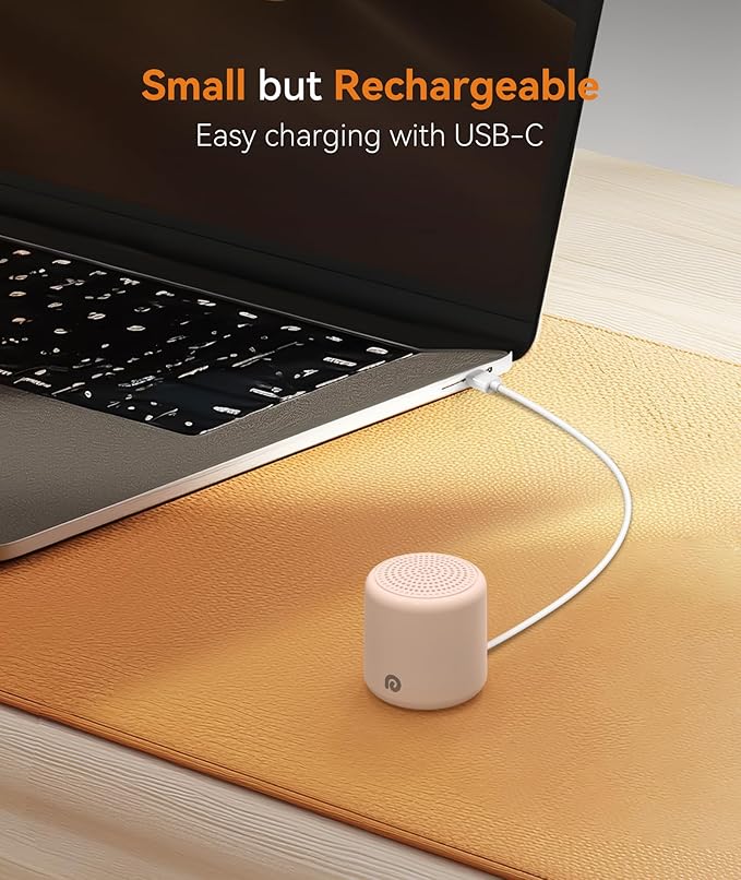 Dreamegg Travel White Noise Machine - Portable Sound Machine for Baby Adults, Travel Sound Machine for Sleep, 16 Nature Sound, Timer, White Noise Machine for Sleeping Gift, Pink - Bloomnest