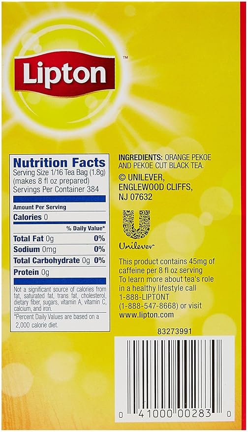 Lipton Gallon Size Tea Bags - Iced Tea Brew - 1 oz - 24 Count - Bloomnest