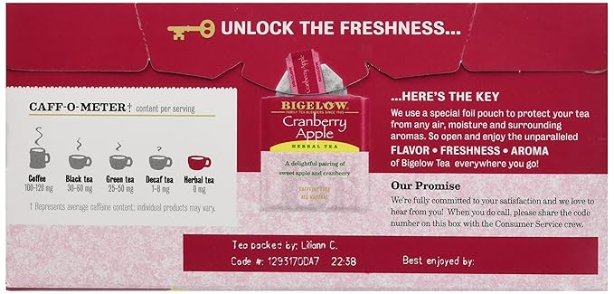 Bigelow Cranberry Apple Tea (Box of 28) - Bloomnest