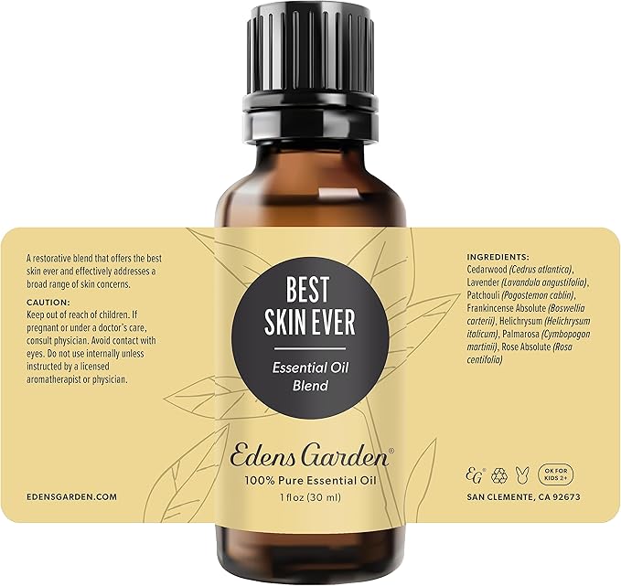Edens Garden Best Skin Ever Essential Oil Blend- 100% Pure Premium Grade, Undiluted, Natural, Therapeutic, Aromatherapy, The Best for Skin, Face, Hair 30 ml (1 fl oz) - Bloomnest