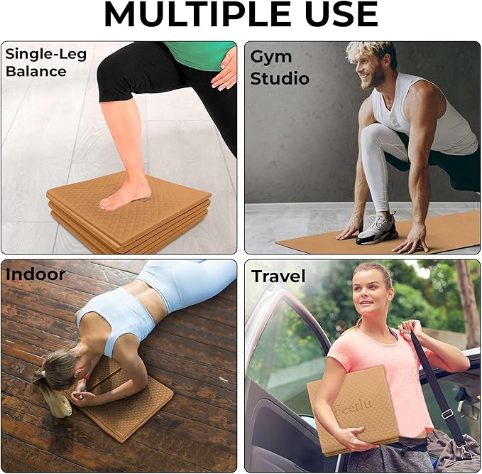 Foldable Yoga Mat, 6mm Thick, Lightweight, Anti-Slip, and Easy to Store โ Perfect for Travel, Yoga, Pilates, Home Workouts, and Floor Exercises - Bloomnest