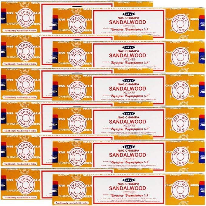 Sandalwood Incense Sticks - Total 180 Insence-Sticks and Incense Stick Holder Bundle Insence Insense Satya - Bloomnest