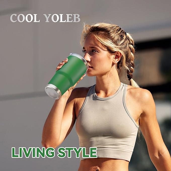 30 oz Tumbler with Lid Stainless Steel Tumblers Bulk Vacuum Insulated Cup Reusable Powder Coated Travel Mug Double Wall Leak Proof Cups Keep Cold Drinks for 12 Hours Dark Green, Set of 12