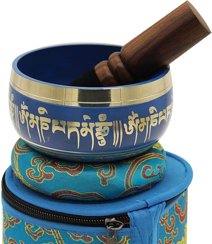 Seven Tibetan Singing Bowls Set - Choose Your Favorite Bowl, Improve Meditation Practice (Throat Chakra) - Bloomnest