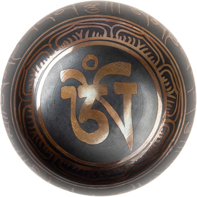 Tibetan Singing Bowl Set Brass - Master Healing Grade - Authentic Handcrafted Sound Bowl by Himalayan Bazaar - Bloomnest