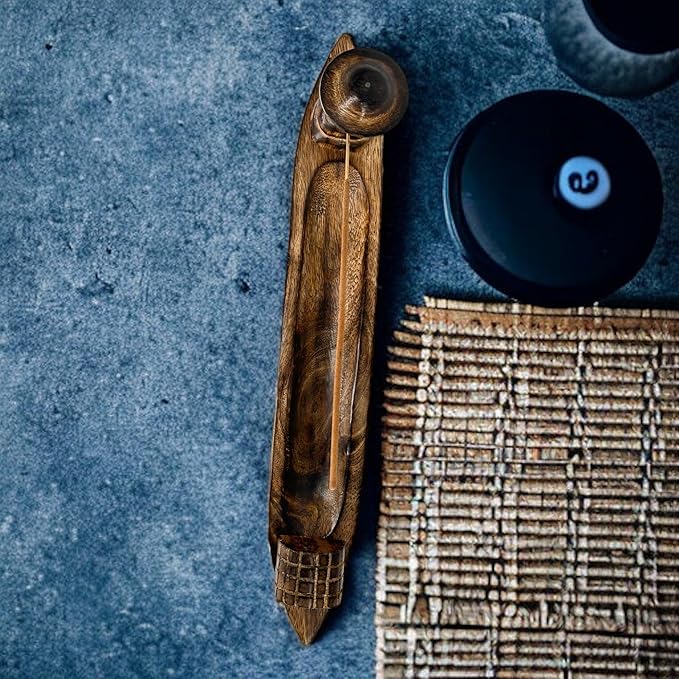 S.B ARTS Incense Holder for Sticks, Insence Stick Holder Ash Catcher for Table Decorations and Gifting - Wooden Incense Tray for Sticks - Home Decor Gifts (11" x 2.15" x 1") - Bloomnest