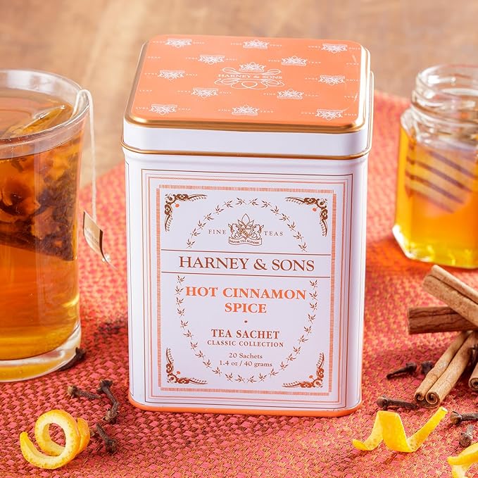 Harney & Sons Classic Hot Cinnamon Spice Tea, 20 Tea Sachets, 1.4 oz - Bloomnest