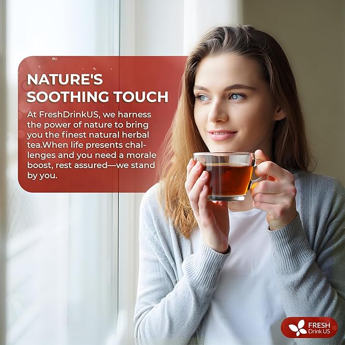 FreshDrinkUS, Premium Colon Cleanse Tea β 60 Tea Bags β Rhubarb Root & Hawthorn Berry with Senna, Lotus Leaf, Valerian Root & Psyllium Husk β Herbal Blend, Caffeine-Free. Vegan - Bloomnest
