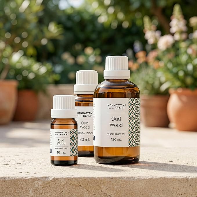 Manhattan Beach β Oud Wood, Diffuser Oil Inspired by Luxury Perfume - Fragrance Oil for Ultrasonic and Waterless Diffusers and Crafting - 30 mL, 1 fl oz Glass Bottle ManhattanBeach