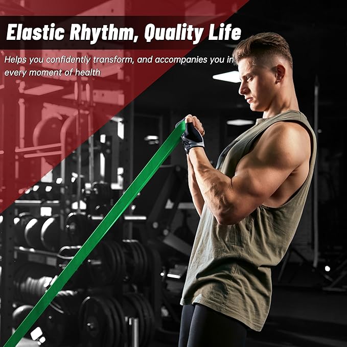 Pull Up Assistance Bands, 5-Level Resistance Bands for Working Out, Pull Up Bands for Men & Women, Exercise Bands for Full-Body Training, Fitness, Physical Therapy, Stretch Workout Bands at Home, Gym - Bloomnest