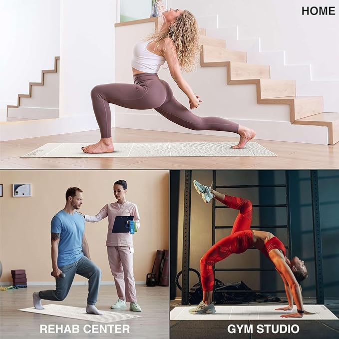 Foldable Yoga Exercise Mat β Lightweight, Anti-Slip, and Easy to Store for Yoga, Pilates, Home Workouts, and Floor Exercises - Bloomnest