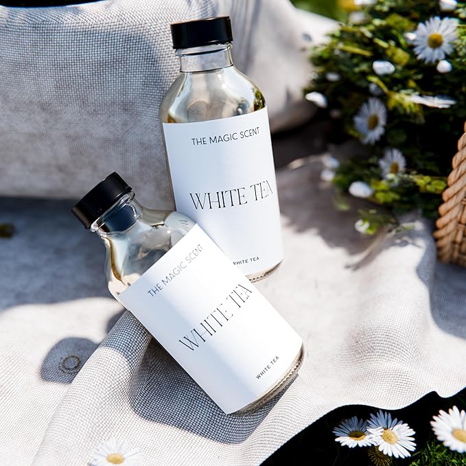 The Magic Scent White Tea Diffuser Oil - Hotel & Home Luxury Scents - Diffuser Oil Scents for Home Designed for Use in All Diffusers - 4 fl oz, 120 mL - Bloomnest