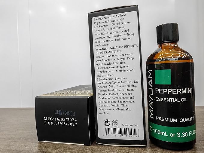 Peppermint Essential Oil - Huge 3.38 Fl Oz - Premium Grade Peppermint Oil Essential Oil for Diffuser, Hair Care, Skin Care, Aromatherapy, Massage, Soap and Candle Making - Bloomnest