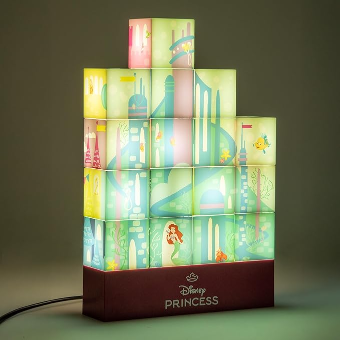 Paladone Disney Princess Castle Light, Officially Licensed Building Blocks Lamp, Gifts for Girls, Bedroom Décor, Pop Culture Merchandise - Bloomnest