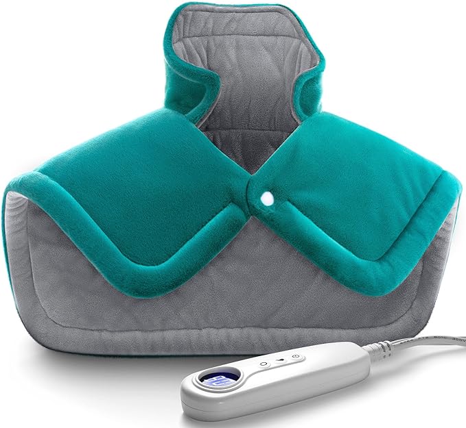 Neck Shoulder Heating Pad Gift for Back Pain Relief, Electric Weighted Heat Pads for Cramps, Leg and Foot, Gifts for Christmas, Mothers Day, Fathers Day, Birthday, Women, Men, Mom, Dad - Bloomnest