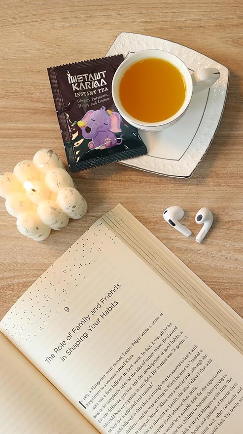 Instant Karma Tea – Jasmine Honey Instant Tea | All-Natural, Lightly Caffeinated, No Added Sugar | Soothing & Aromatic Herbal Tea – 20 Sachets (Jasmine Honey) - Bloomnest