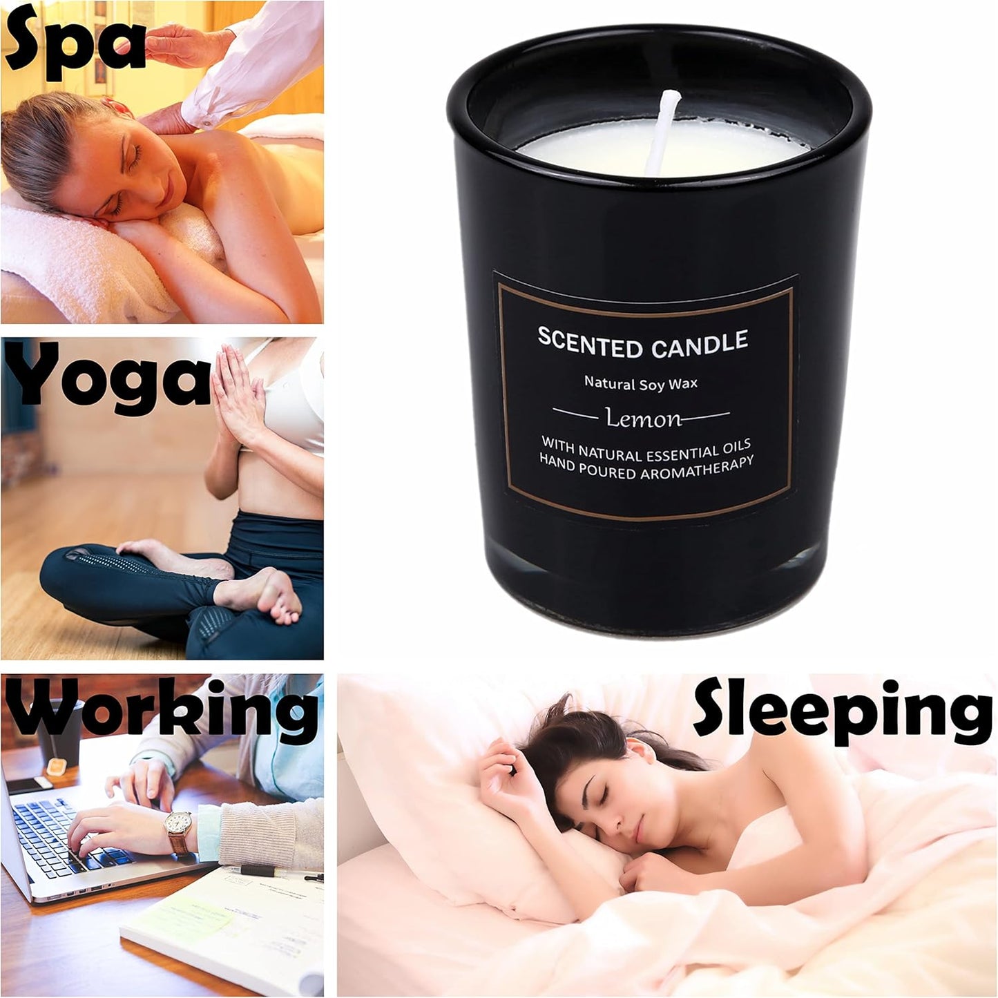 12pcs 2.5oz Scented Candles Gift Set Soy Wax Decorative Candles for Home.