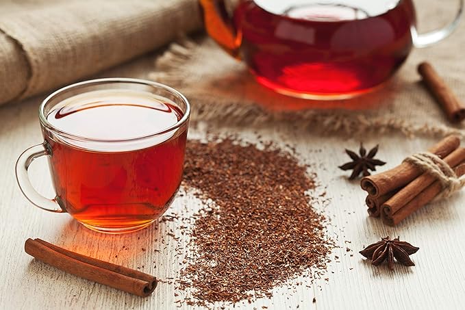 Rooibos Tea 1LB (16Oz) 100% CERTIFIED Organic (USDA seal) | Red Rooibos Loose Leaf Tea | South African Red Bush Herbal Tea| (200+ CUPS) | Non-GMO | Keto Friendly - Bloomnest