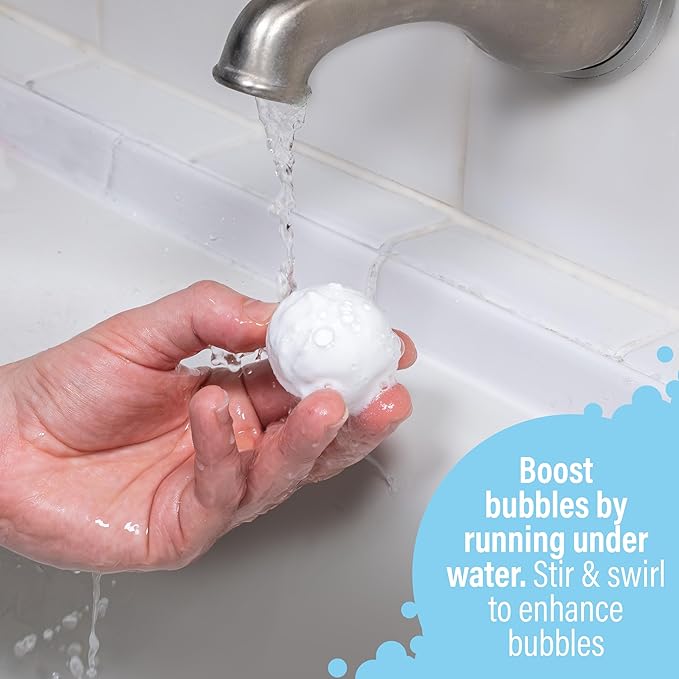 Tub Works® Fruity Fizzers™ Bubbling Bath Bombs for Kids, Variety 12 Pack | Dye-Free & Naturally-Derived | Gentle Kids Bath Bombs for Fizzy, Fruity, Bubbly Fun | Toddler BathBombs with Fruit Extracts